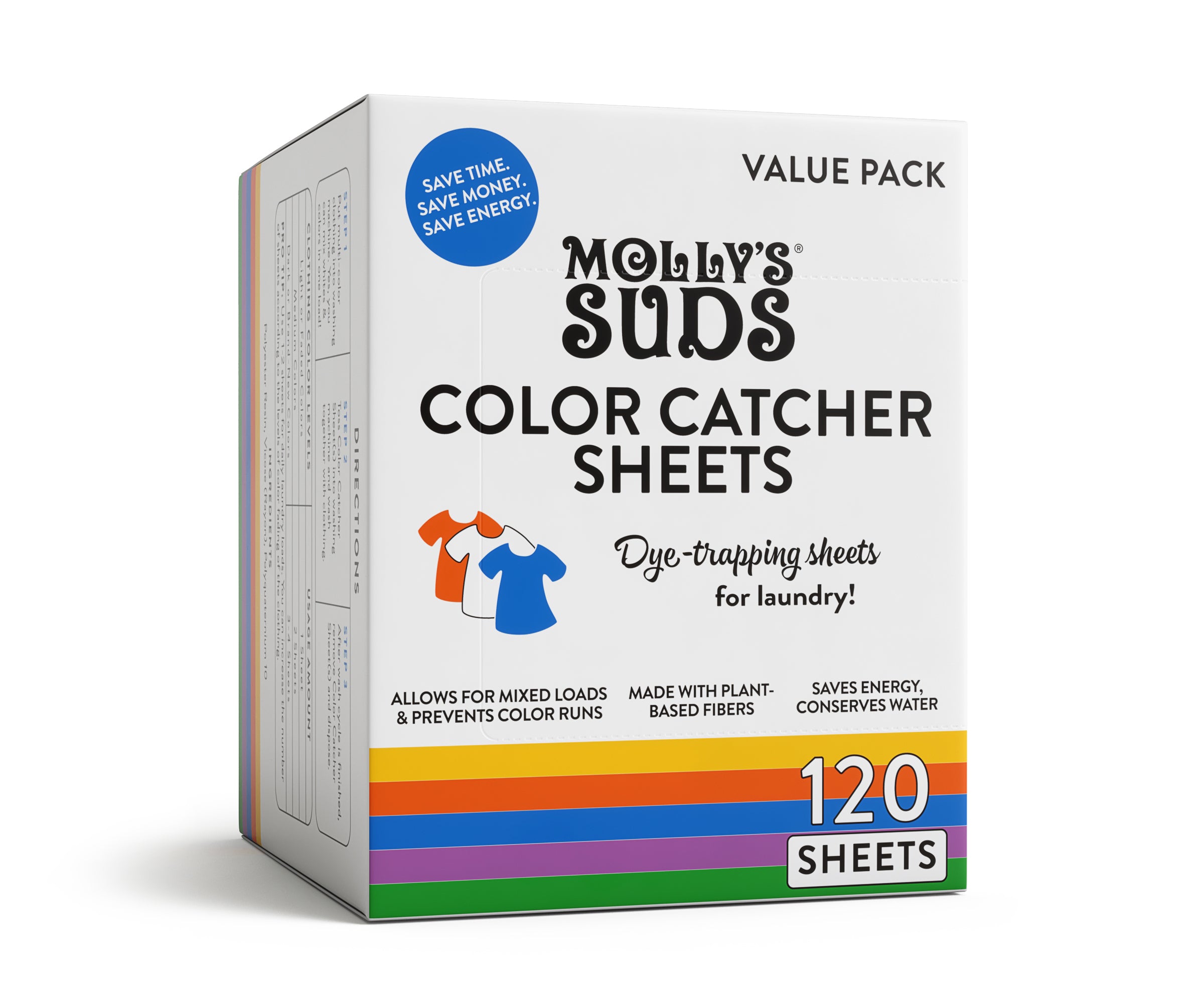 Molly's Suds Color Catcher Sheets for Laundry 120 Sheets