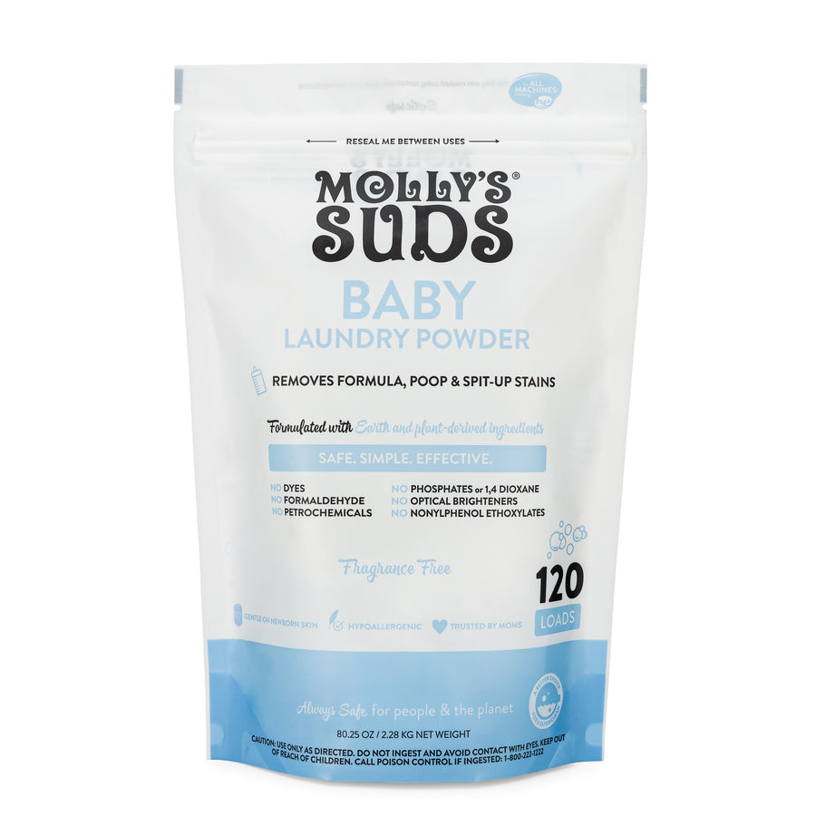 Molly's Suds Super Powder Laundry Detergent Pods, Natural Extra Strength  Deterg
