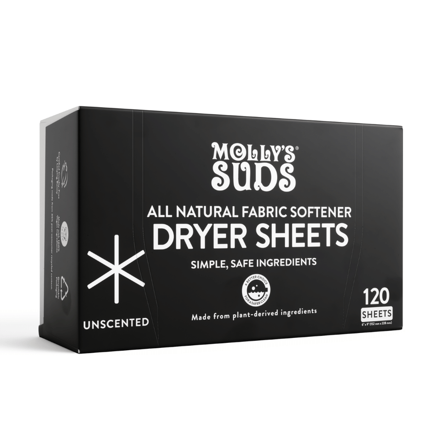 Molly's Suds, Dryer Sheets, Unscented, 120 Sheet